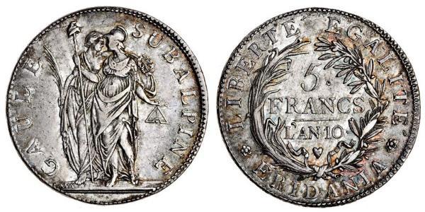 5 Franc Italian city-states Argento 