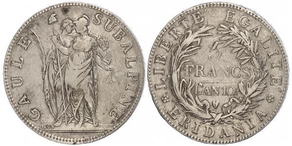 5 Franc Italian city-states Argento 