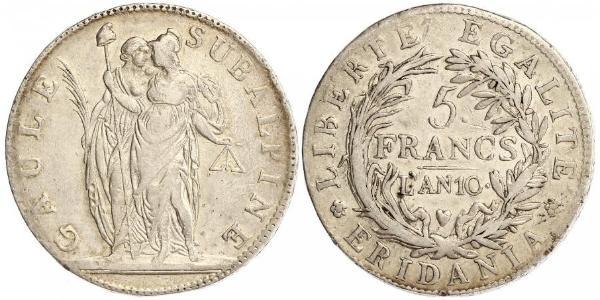 5 Franc Italian city-states Argento 