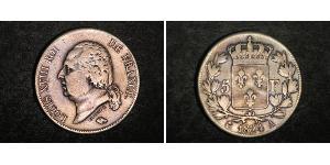 5 Franc Kingdom of France (1815-1830) Argento 