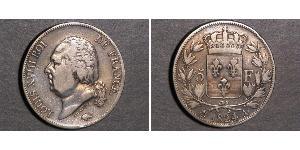 5 Franc Kingdom of France (1815-1830) Argento 