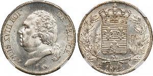 5 Franc Kingdom of France (1815-1830) Argento 