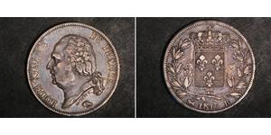 5 Franc Kingdom of France (1815-1830) Argento 