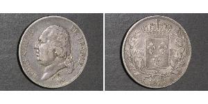 5 Franc Kingdom of France (1815-1830) Argento 