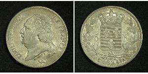 5 Franc Kingdom of France (1815-1830) Argento 