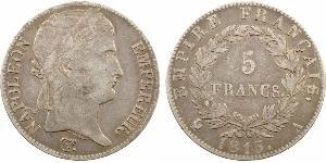 5 Franc Primo Impero francese (1804-1814) Argento Napoleone Bonaparte(1769 - 1821)