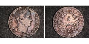 5 Franc Primo Impero francese (1804-1814) Argento Napoleone Bonaparte(1769 - 1821)