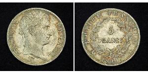 5 Franc Primo Impero francese (1804-1814) Argento Napoleone Bonaparte(1769 - 1821)