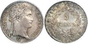 5 Franc Primo Impero francese (1804-1814) Argento Napoleone Bonaparte(1769 - 1821)