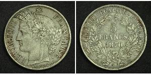 5 Franc Seconda Repubblica francese (1848-1852) Argento 