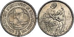 5 Franc Svizzera Argento 