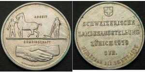 5 Franc Svizzera Argento 