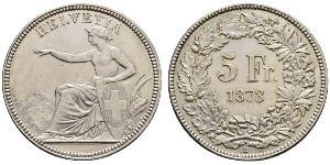 5 Franc Svizzera Argento 