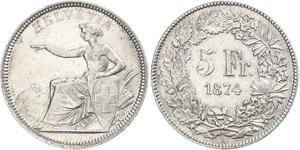 5 Franc Svizzera Argento 