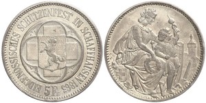 5 Franc Svizzera Argento 