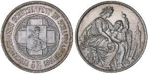 5 Franc Svizzera Argento 