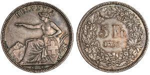 5 Franc Svizzera Argento 