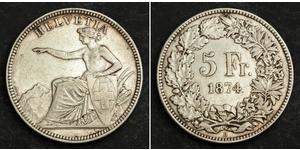 5 Franc Svizzera Argento 