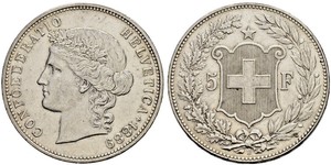 5 Franc Svizzera Argento 