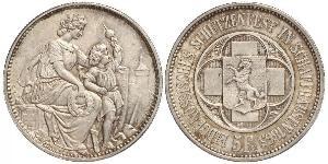 5 Franc Svizzera Argento 