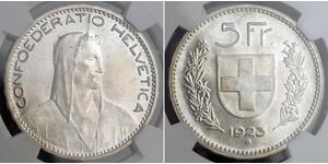 5 Franc Svizzera Argento 