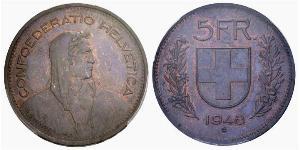 5 Franc Svizzera Argento 