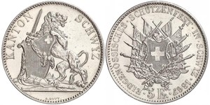 5 Franc Svizzera Argento 