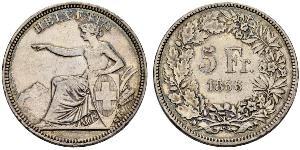 5 Franc Svizzera Argento 