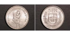 5 Franc Svizzera Argento 