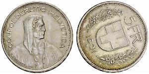 5 Franc Svizzera Argento 