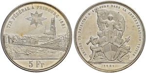 5 Franc Svizzera Argento 