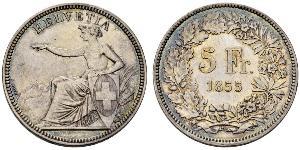 5 Franc Svizzera Argento 