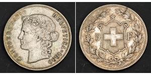 5 Franc Svizzera Argento 