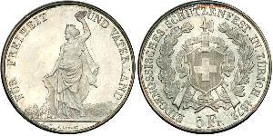5 Franc Svizzera Argento 