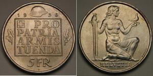 5 Franc Svizzera Argento 