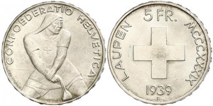 5 Franc Svizzera Argento 