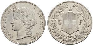 5 Franc Svizzera Argento 