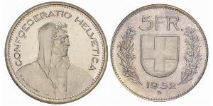 5 Franc Svizzera Argento 