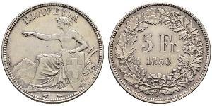 5 Franc Svizzera Argento 