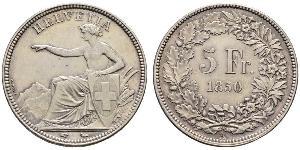 5 Franc Svizzera Argento 