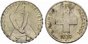 5 Franc Svizzera Argento 