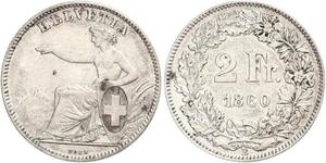 5 Franc Svizzera Argento 