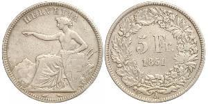 5 Franc Svizzera Argento 