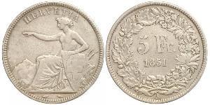 5 Franc Svizzera Argento 