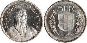 5 Franc Svizzera Argento 