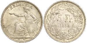 5 Franc Svizzera Argento 