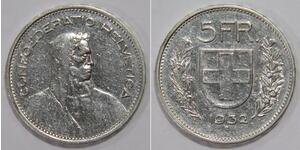 5 Franc Svizzera Argento 