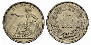 5 Franc Svizzera Argento 