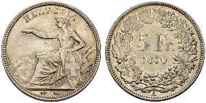 5 Franc Svizzera Argento 