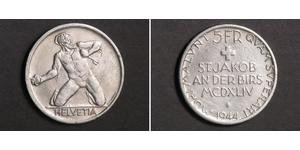 5 Franc Svizzera Argento 